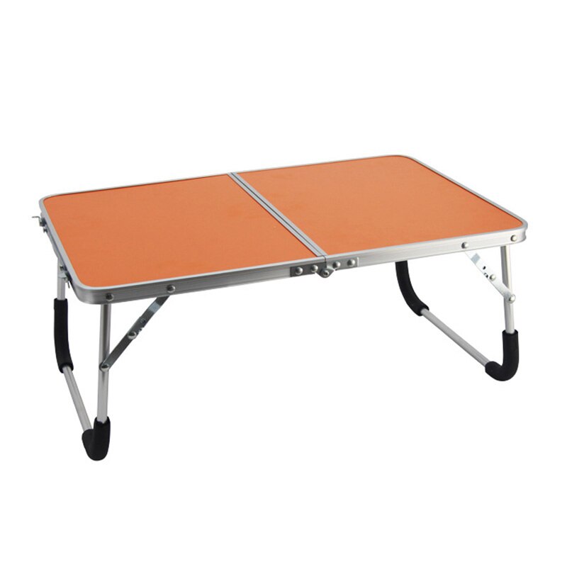 Foldable computer table,portable laptop desk,metal notebook desk for bed,easy to store study desk Can be used on bed and sofa: Orange