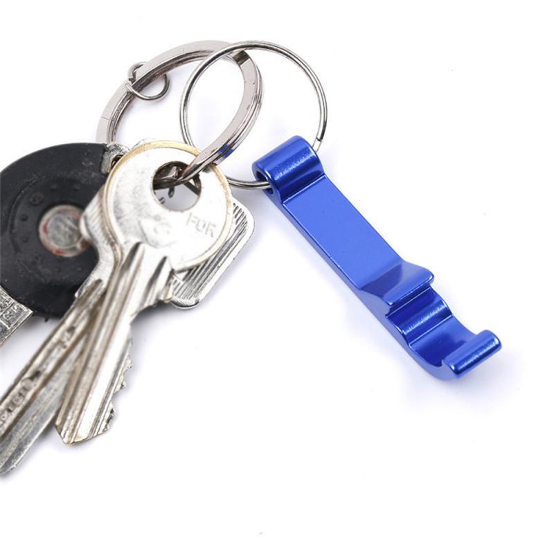 Porta-chaves porta-chaves abridor de garrafa de cerveja fácil de transportar multi-função porta-chaves presente bolso ferramenta barra acessórios abrelatas