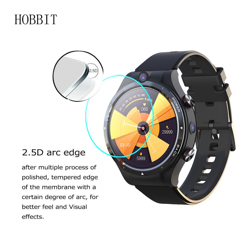 2PCS Tempered Glass For LEMFO LEM 15 12 14 L7 L6 L8 L9 LF26 SmartWatch Screen Protector Anti-Scratch Waterproof Film Guard Glass