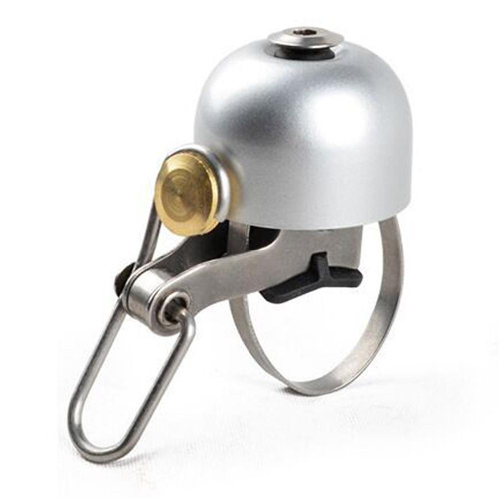 Timbre clásico de acero inoxidable para bicicleta, campana de bicicleta de acero inoxidable, sonido para manillar, alarma deportiva, accesorios para bicicleta: 2