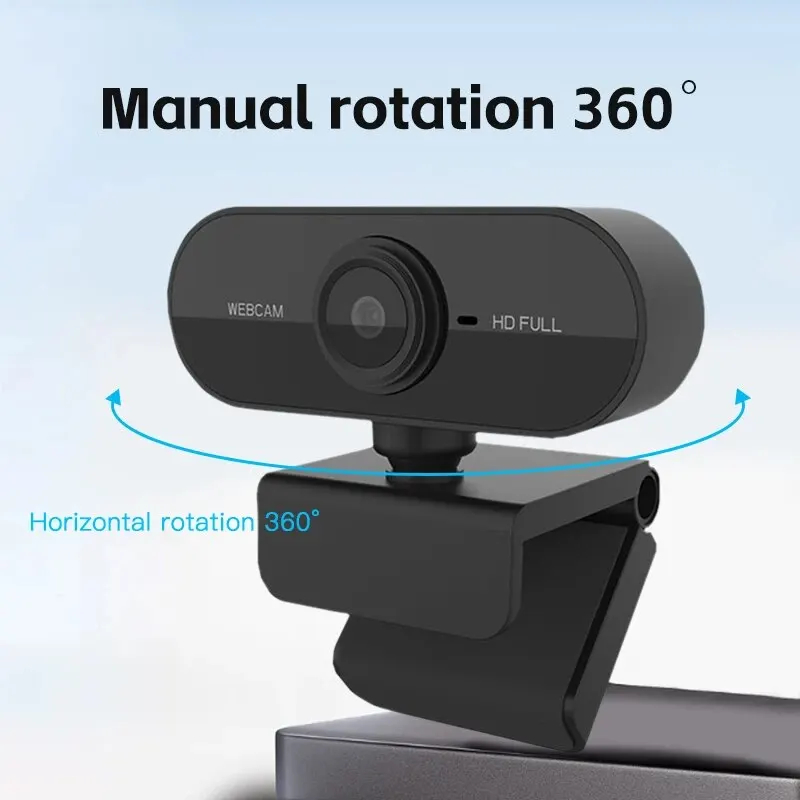 Câmera 1080p hd computador hd usb câmera embutida microfone câmera de rede usb câmera web para trabalhar com microfone tripé
