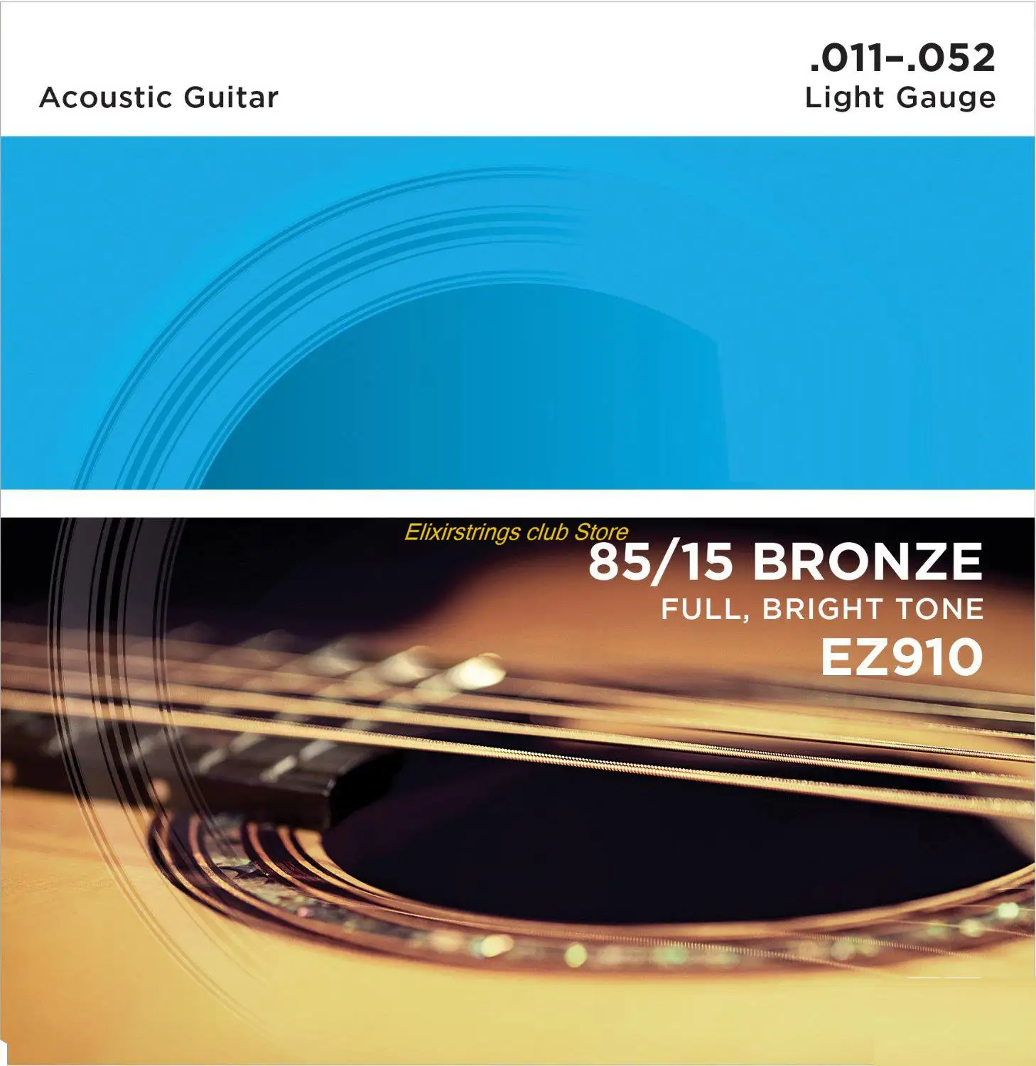 6 PCS Carbon Steel Nickel Core Wound Electric String Musician's First Choice Rich Timbre Feel Moderate For 6-String Guitar: Brown