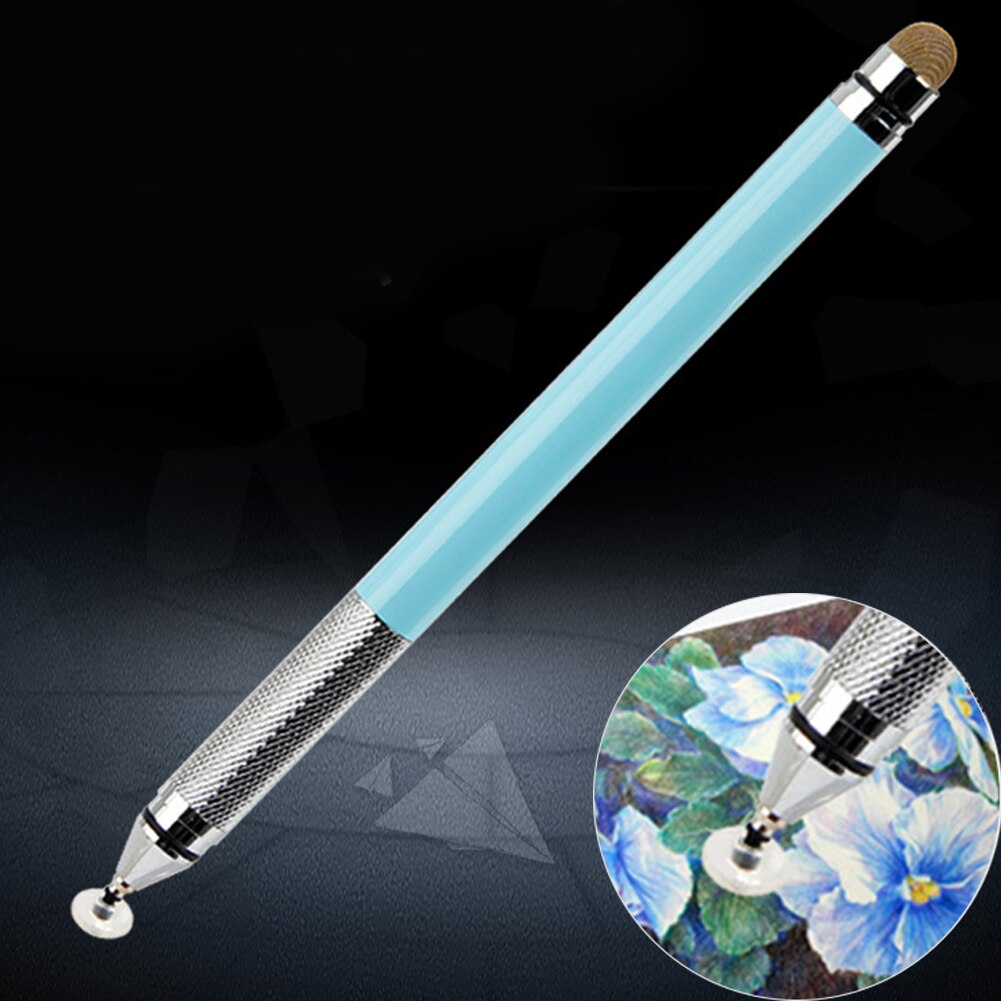 Drawing Office Smooth Touch Screen Universal Portable Multipurpose Writing 2 In 1 Metal Capacitive Stylus Pen Suction Cup