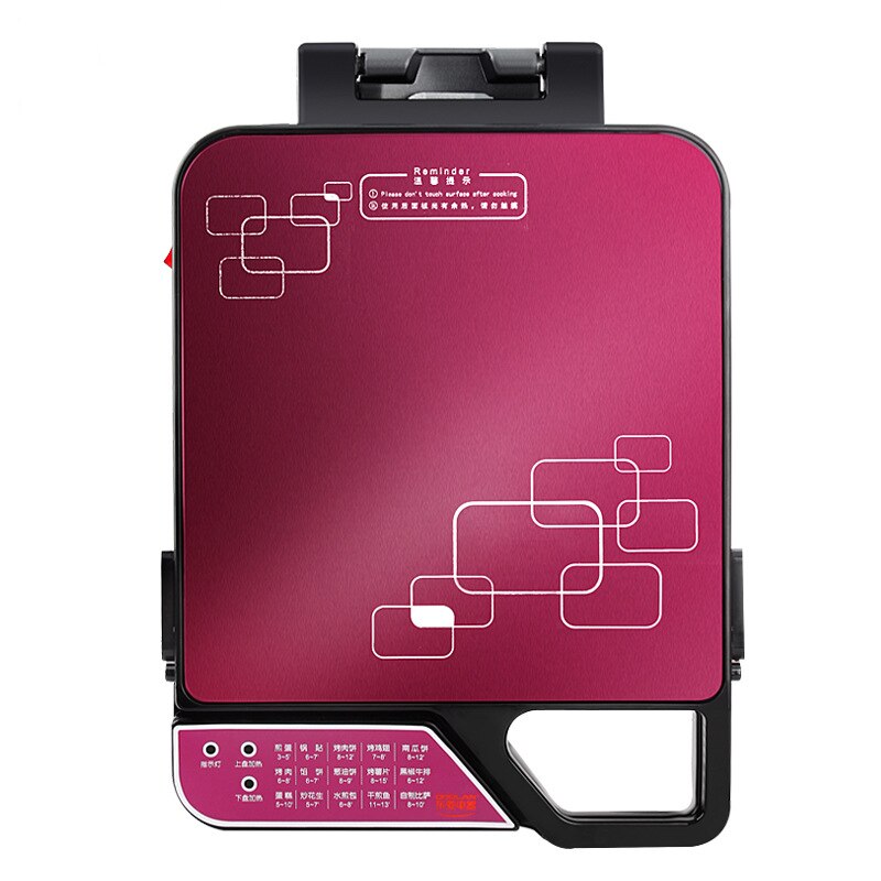 Multi-function Electric Cake Machine Ultra-thin Square Grilling Machine Automatic Non-stick Double-sided Heating Pizza Machine