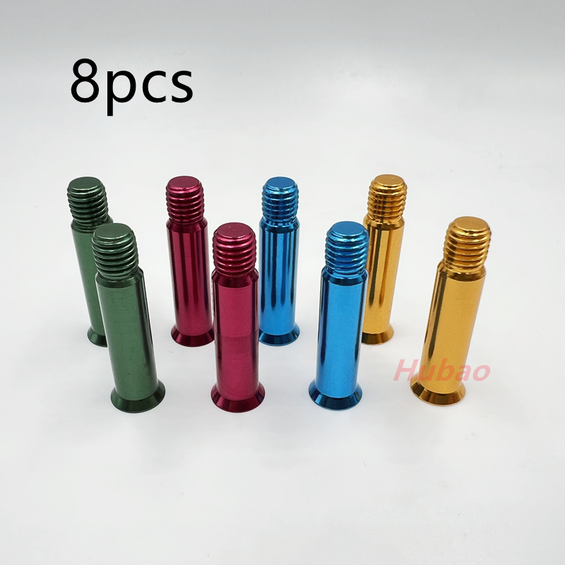 8 Pcs Roller Skates Screws Inline Skates Screws Speed Skates Accessories Color Yellow Blue Green Red Shaft Bolts: Beige