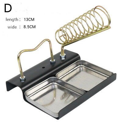 1pc Electric Soldering Iron Stand Holder Metal Support Station With Solder Sponge Soldering Iron Frame Small And Simple: D
