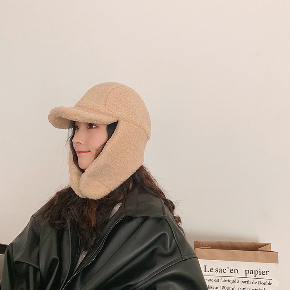 MISSKY mujeres sombreros estilo coreano todo a juego espesado Linda gorra de béisbol oído protección de peluche sombrero para Otoño Invierno