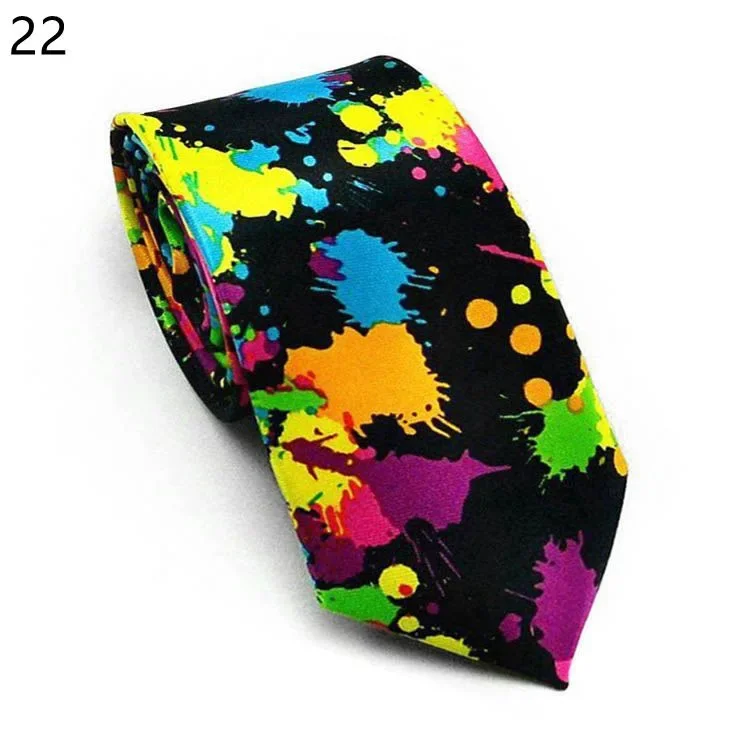 Corbata Sexy con estampado de notas de leopardo, corbatas sedosas y estrechas, delgada Corbata lisa, corbatas simples y elegantes, corbatas Unisex de ,: GINGER
