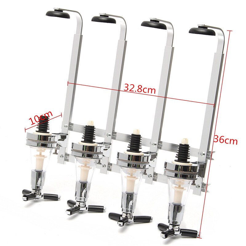 1-8Pcs 1/2/3/4 Bottle Bar Beverage Liquor Dispenser Holder Alcohol Drink Shot Wall Mounted 1-4 Station Beer Wine Pourers Divider