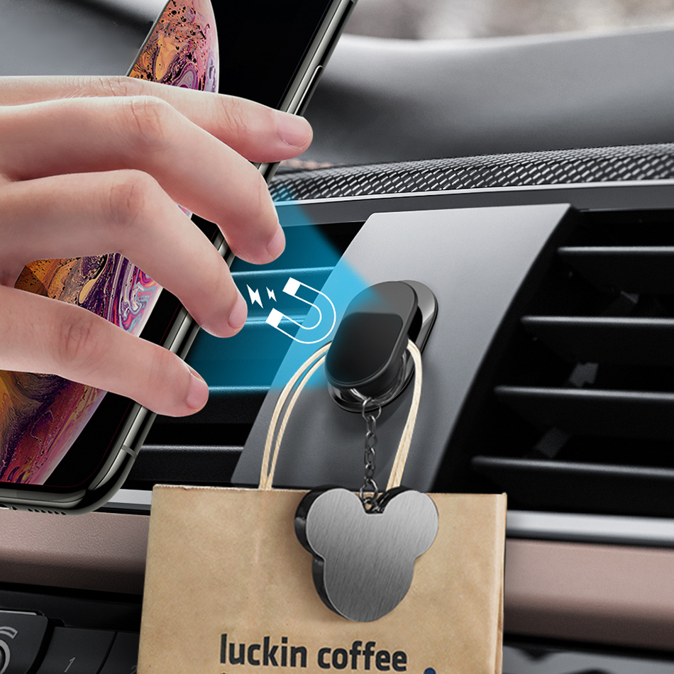 Magnetische Auto Telefon Halter Für iPhone 11 Samsung Büro Schlafzimmer Mini Streifen Form Stehen Car Mount Platte Magnet Dashboard