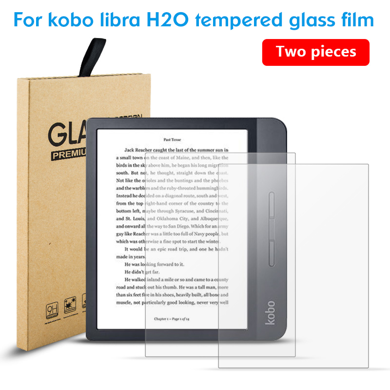 Voor 7 "Kobo Libra H2O Ereader Gehard Glas Beschermende Film, hd Transparant Krasbestendig Eenvoudig Te Installeren (2 Stks/partij)