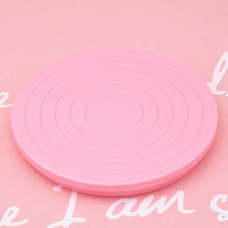 Swivel Base Cookie Cake Turntable Pastry Circle Dessert Stand Turn Table Biscuits Rotating Tray Kitchen Baking Decorating Tools