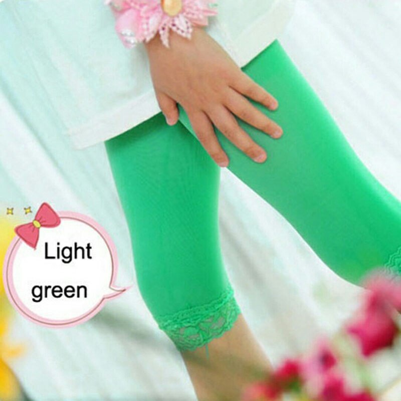 Pige leggings efterår forår stretch børn blonde leggings skinny capris bukser elastisk fløjl elastiske leggings pige bukser