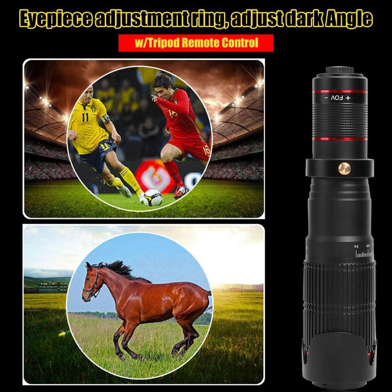 ALLOYSEED Universal 4K HD 36X Optical Zoom Camera Lens Telephoto Lens Mobile Telescope Phone for Smartphone Cellphone lente