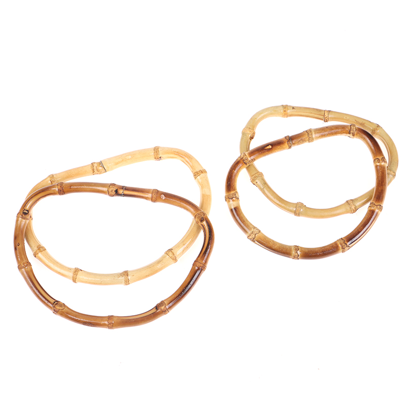 Sac à main rond en bambou, 12cm/15cm, en bois, pour remplacement, accessoires de bricolage