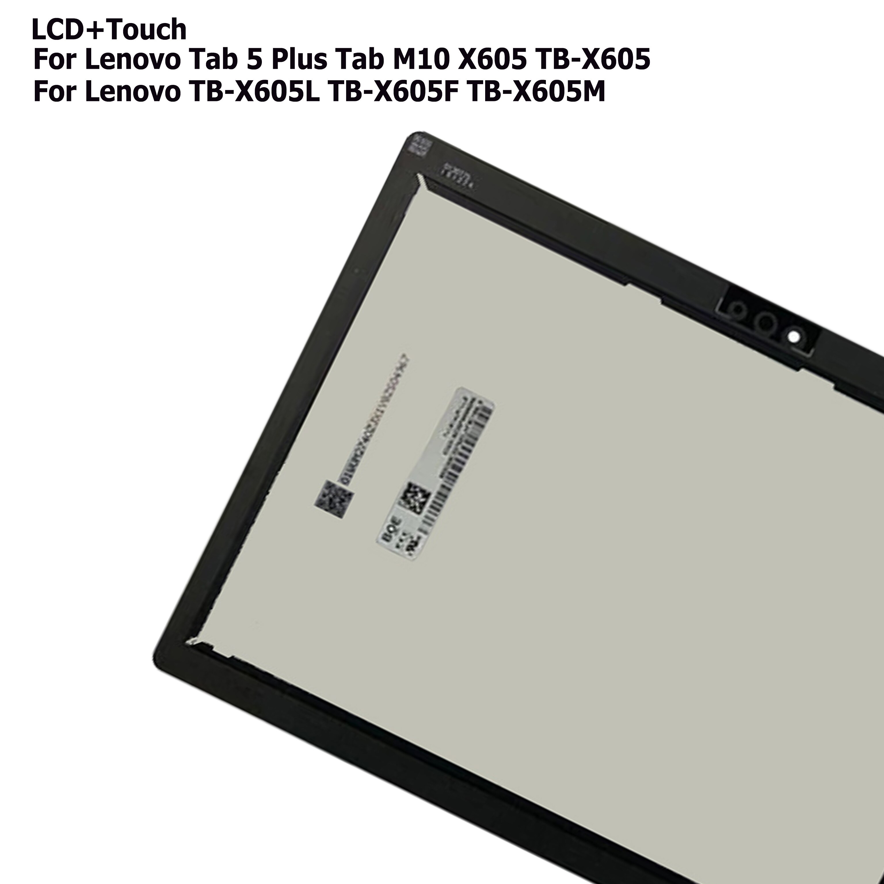 10.1 &quot;wyświetlacz X605 dla Lenovo Tab 5 Plus Tab M10 TB-X605L TB-X605F TB-X605M TB-X605 LCD ekran dotykowy Digitizer zgromadzenie testowane