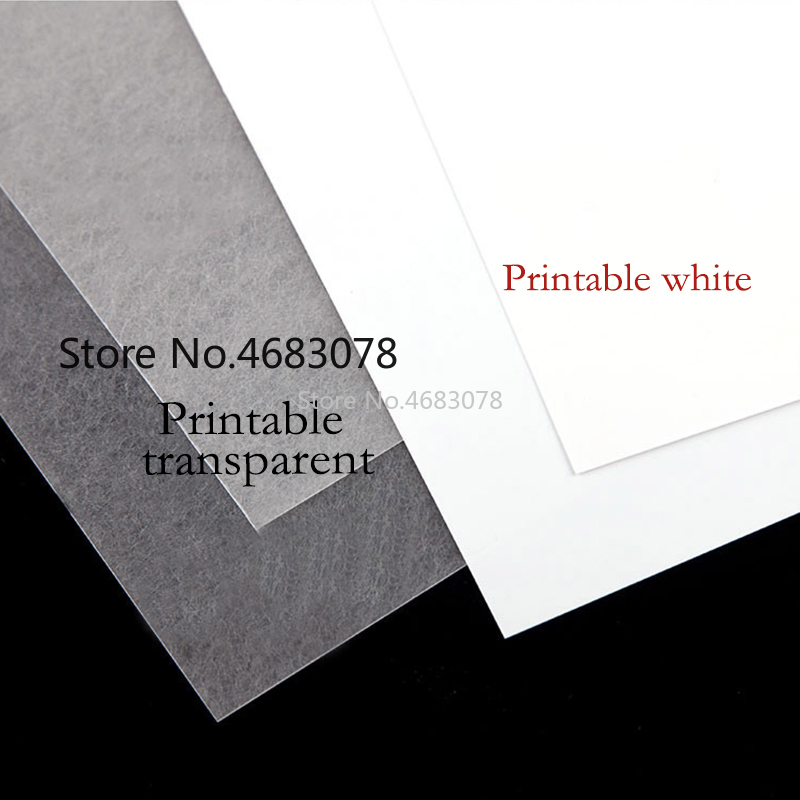 10 stk  a4 inkjet print krympefilm plastik ark gør det selv dekoration printbare krympefilm 0.3mm tykkelse tosidet pri