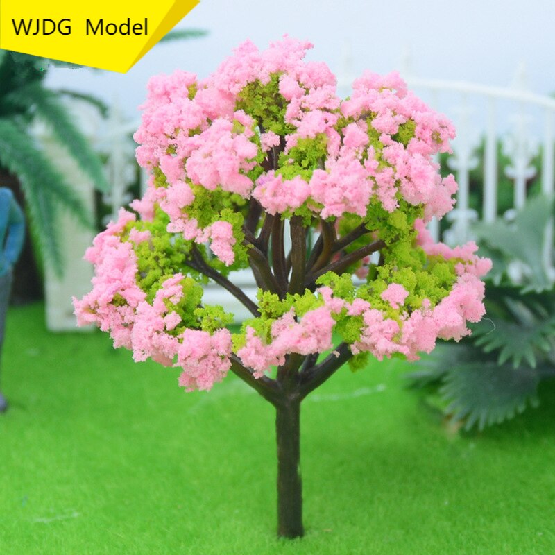 7 Stck WJDG Modell rosa kunststoff modell baum DIY Material Mikro landschaft modell baum Microlandscape Layout