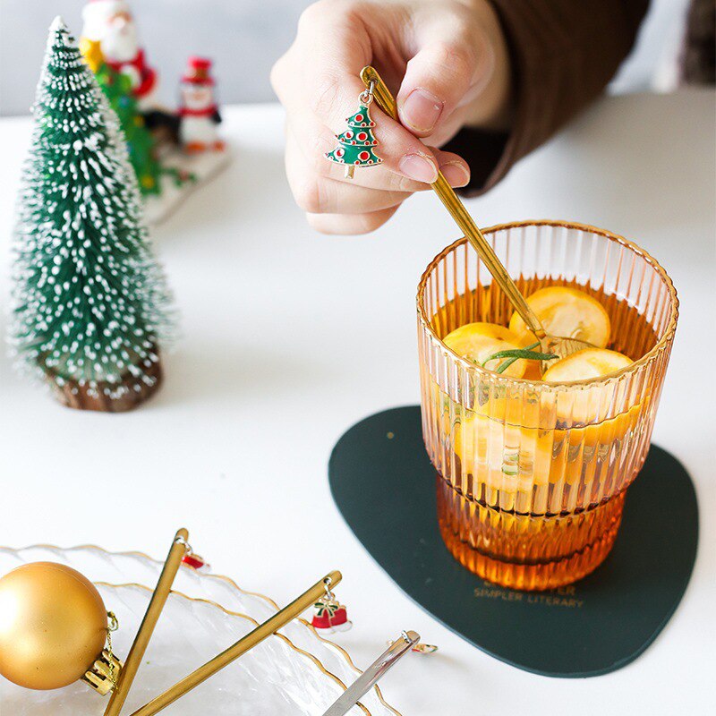 Roestvrij Kerst Lepel Jaar Xmas Party Tafel Ornamenten Koffie Lepel Kerst Decoraties Voor Huis Noel
