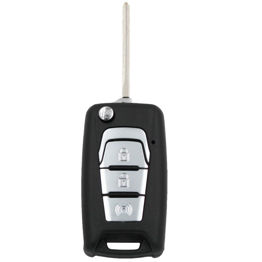 3 Buttons Smart Key Shell Case Fob Modified Flip Remote Key Shell for Ssangyong