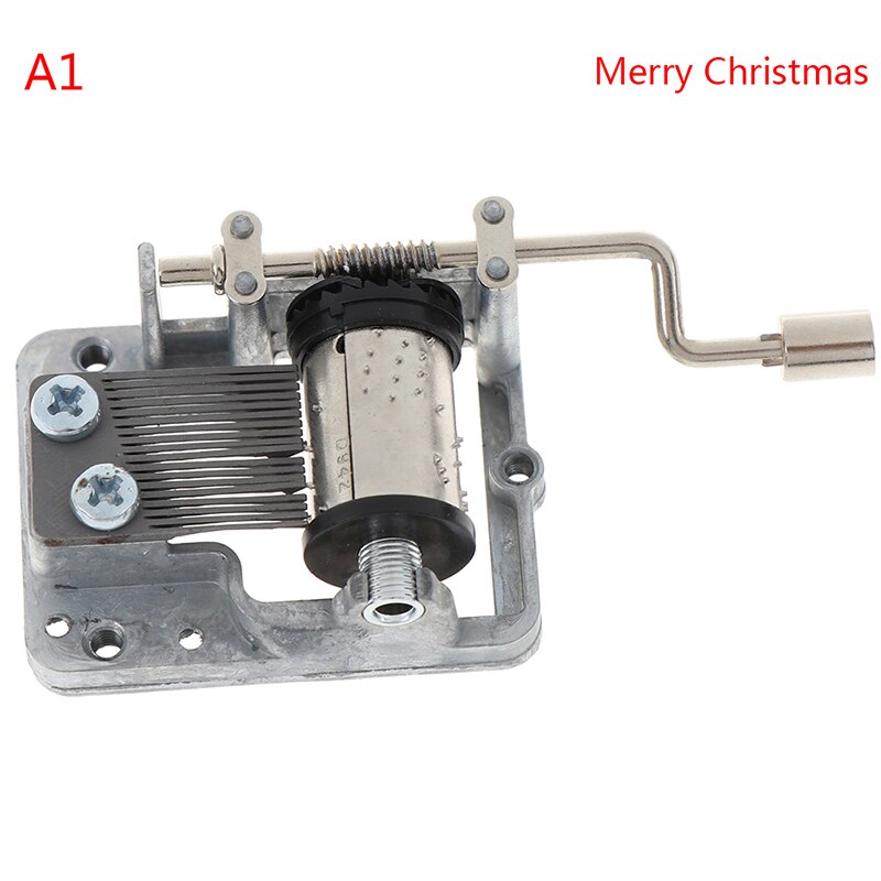 NITOMTYU Yunsheng 18 Note Wind up Musical Movement Music Clockwork Mechanism for DIY Music Box, We Wish You a Merry Christmas (Silver