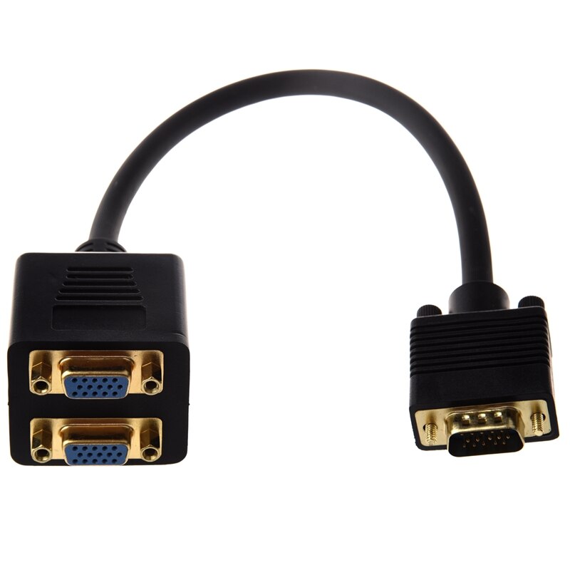 Video Splitter: Vga (HD15) M Naar Vga (HD15) F X 2 (1 Pc Naar 2 Monitoren) &amp; RJ11 6P4C Telefoon Kabel Cord Adsl Modem 3 Meter