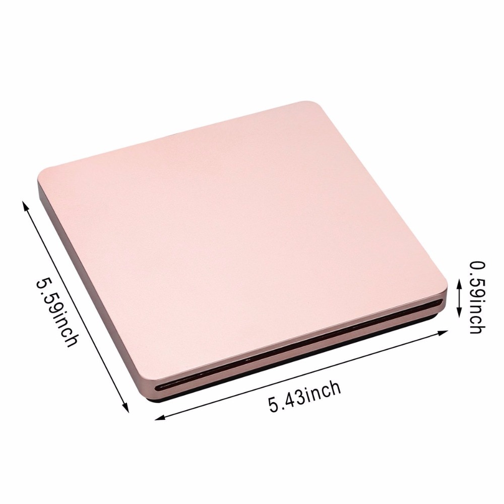 Soonhua Usb 2.0 Draagbare Externe Vcd CD-RW Lezen En Schrijver Cd Dvd Rom Reader Speler Drive Voor Imac Macbook Air pro Laptop Pc