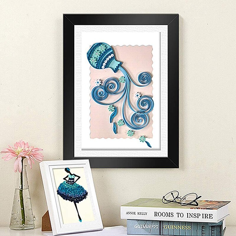 Paper Quilling Kit, 8 Quilling Tools with 720 Strips 36 Colors, Paper Quilling Supplies for Paper Crafting Beginners