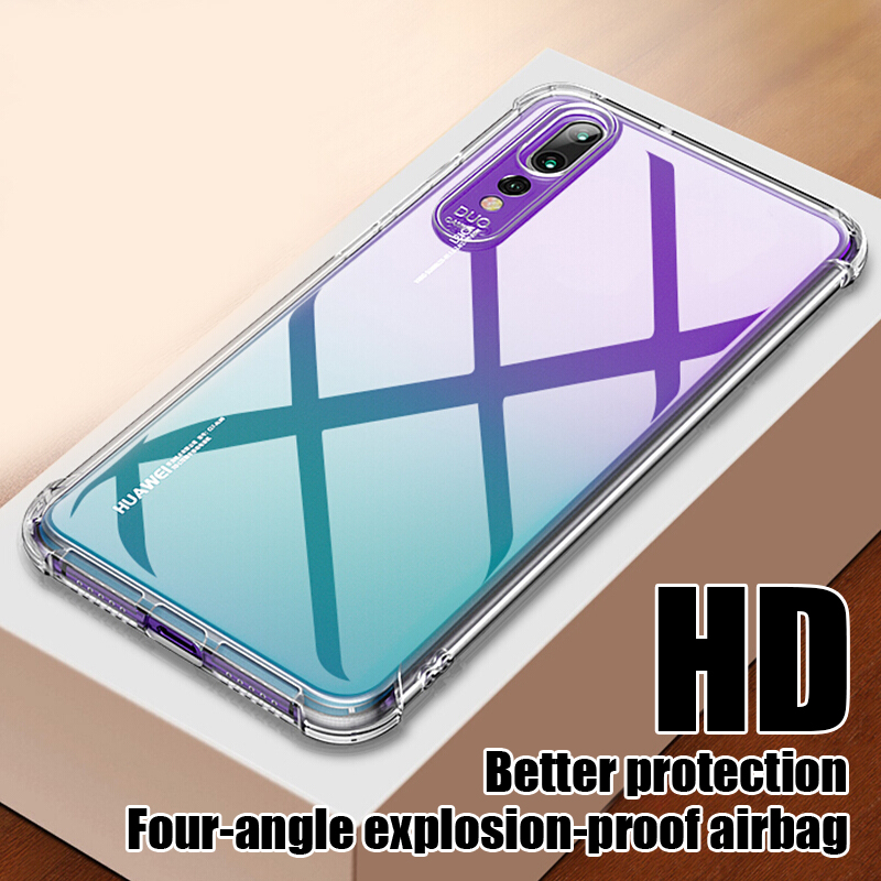 Coque souple de luxe pour Huawei P20 P30 Lite Pro, étui de protection Transparent Mate 20 30 Lite Honor 20 Lite pro, coque arrière en Silicone