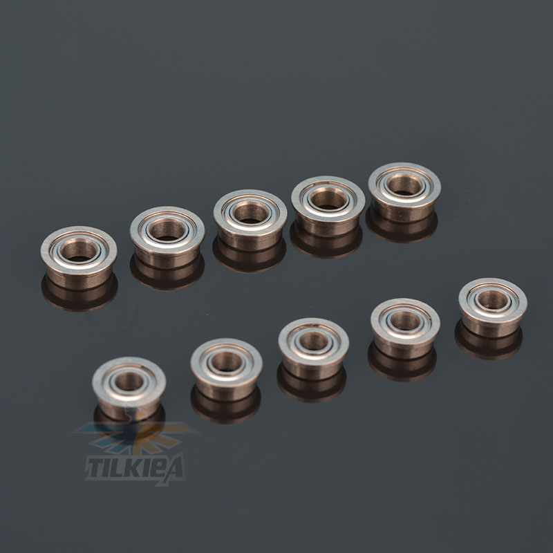 5 stk. høyhastighetslager til rc-båt, 3 x 6 x 2.5mm/3 x 7 x 3mm/4 x 7 x 2.5mm/4 x 8 x 3mm/5 x 10 x 4mm for 3mm / 4mm / 5mm- akslet rc-båt