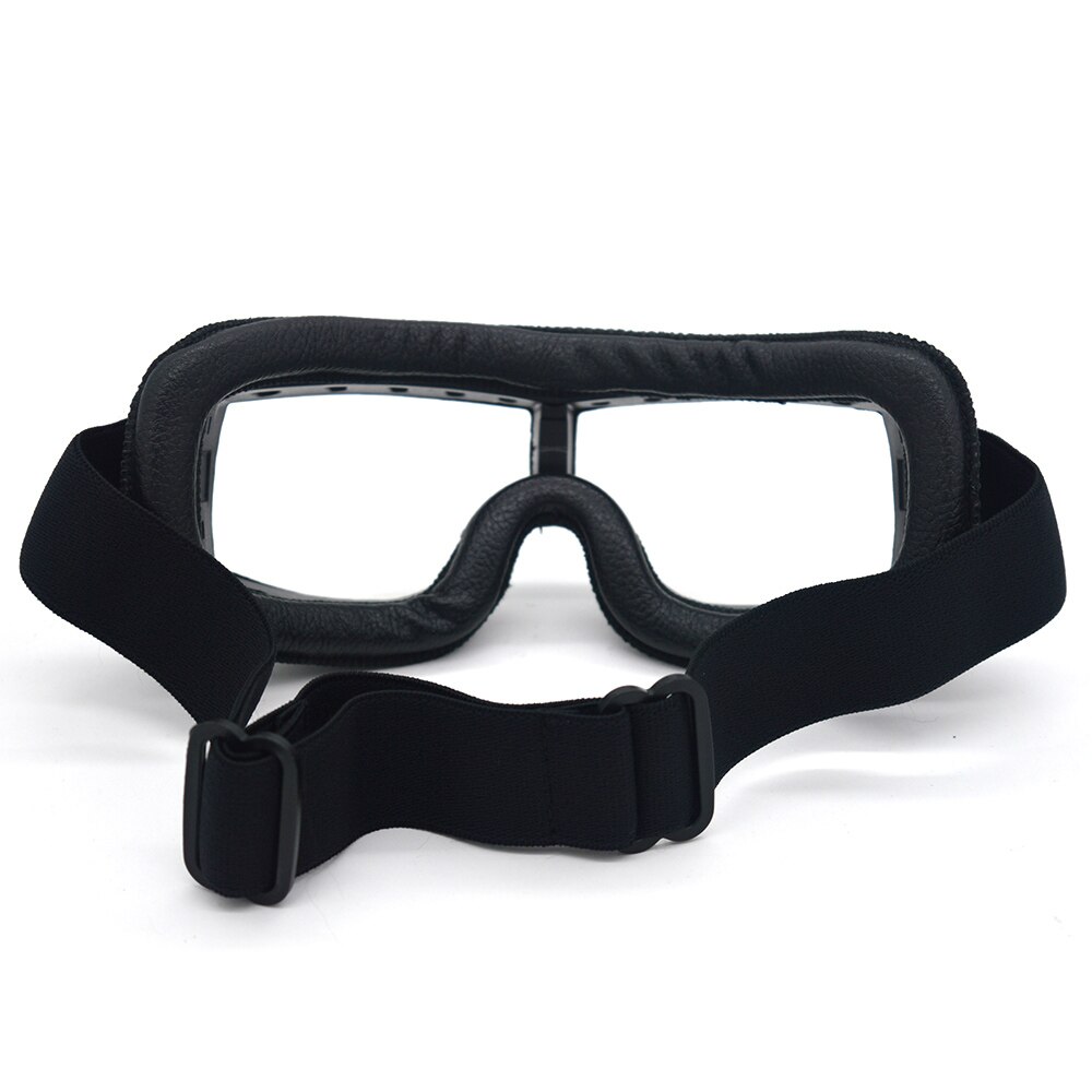 Retro motorcykel beskyttelsesbriller cruiser motorcykel beskyttelsesbriller vintage læder til harley briller