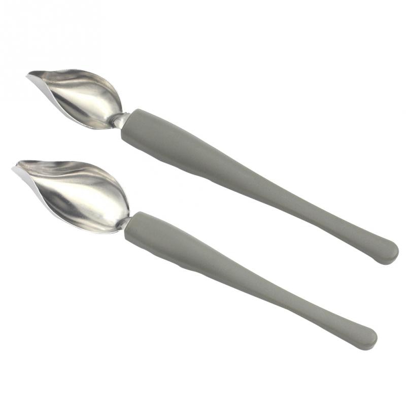 Utensilio de cocina para pintar salsa de soja, accesorios de cuchara, lápiz de acero inoxidable, Mango antideslizante para café, excelente sensación más exquisita: S And L