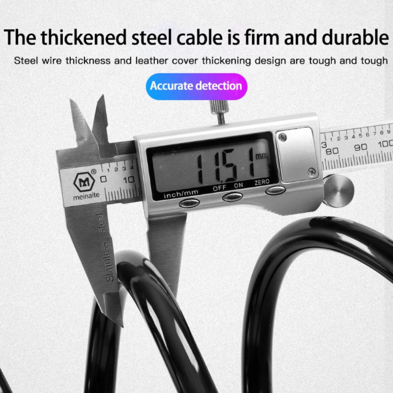 Theft Spiral Steel Cable Universal Protective Bicycle Lock Stainless Steel Cable Coil Bicycle Accessories Bike Lock with 2 Key