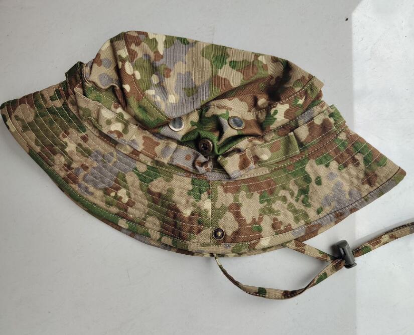 German Oak Leaves Camouflage Cap Boonie Hat Flecktarn Pea Raindrop: Camouflage