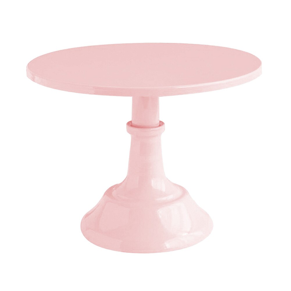 Bolo quente expositor sobremesa cupcake servindo placa redonda 10 Polegada para festa de casamento d6: pink