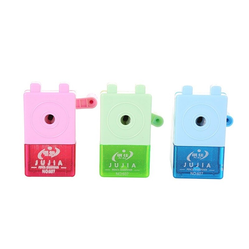 Sacapuntas Manual para Aprendizaje de dibujos animados, papelería, sacapuntas automáticos, suministros para el aula, para niños