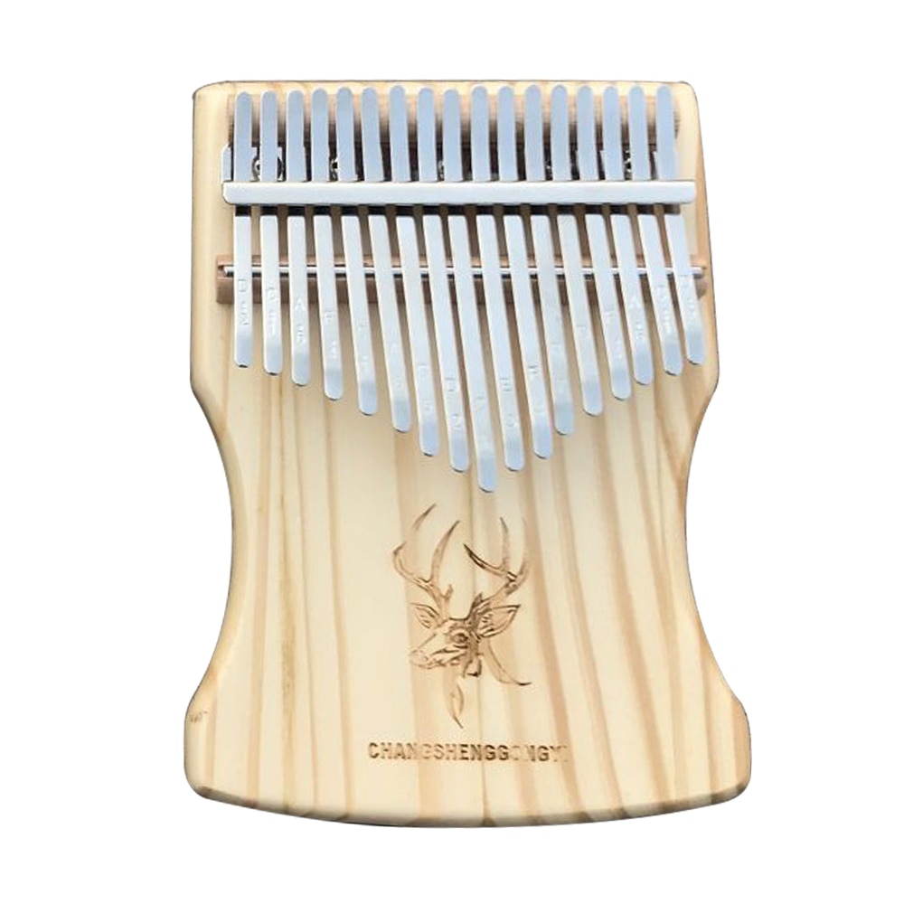 17 Keys Kalimba African Solid Thumb Finger Piano Wood Kalimba Portable Musical Instrument Thumb Piano