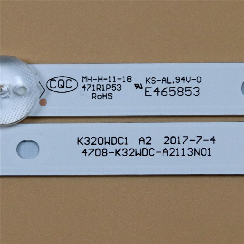 K20WDC1 A2 -7-4 TV LED Array Bars For AKAI TV	32C1 32&quot; LED Backlight Strips Matrix LED Lamps Lens Band 4708-K32WDC-A2113N01