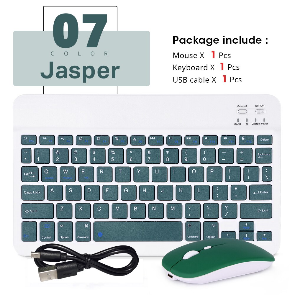 Mini bluetooth keyboard and mouse for samsung xiaomi android portable tablet bluetooth keyboard Korean Portuguese Arabic Arabic: Jasper- mouse