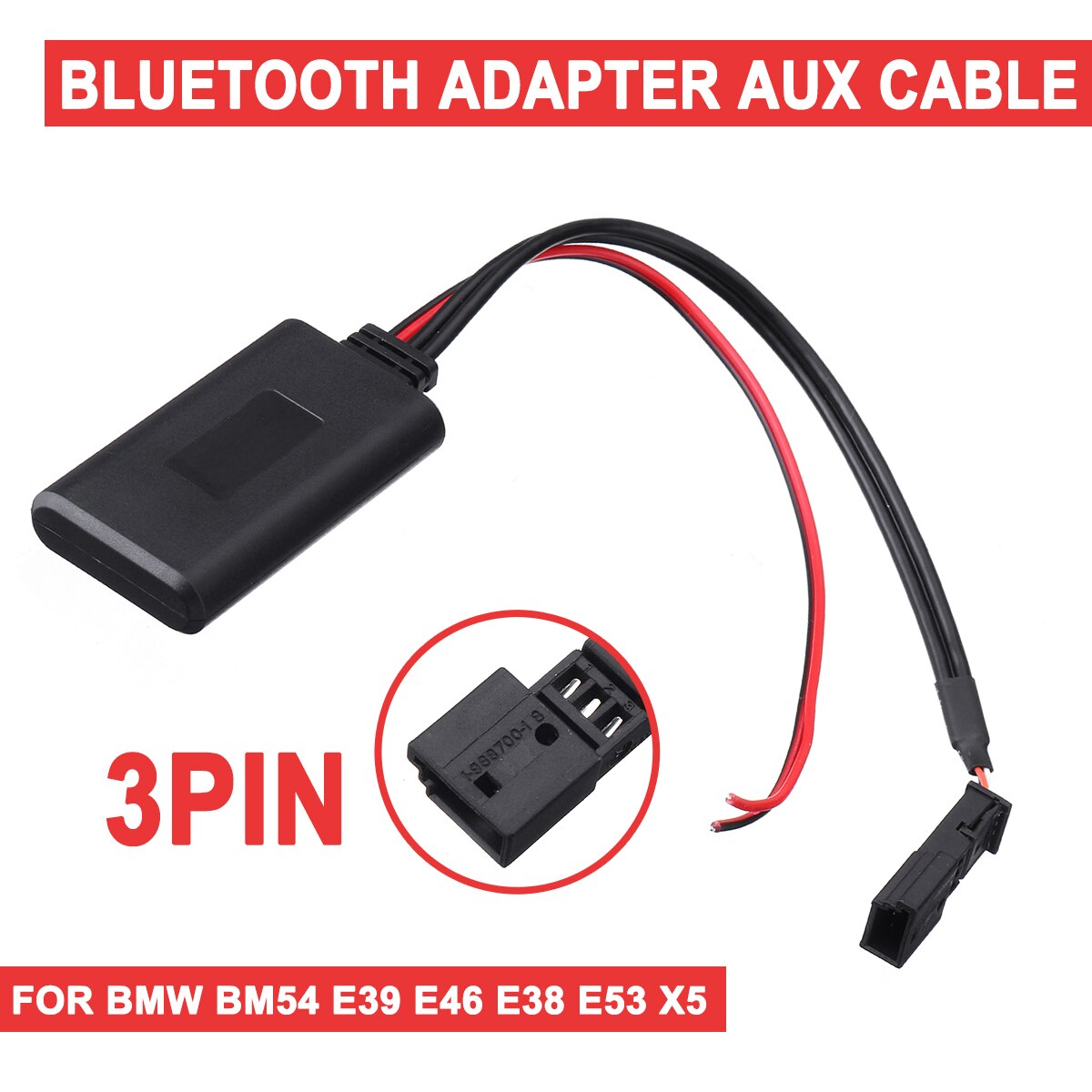 Car bluetooth Module AUX IN Audio Radio Adapter 3-pin Car Electronics Accessories For BMW BM54 E39 E46 E38 E53 X5