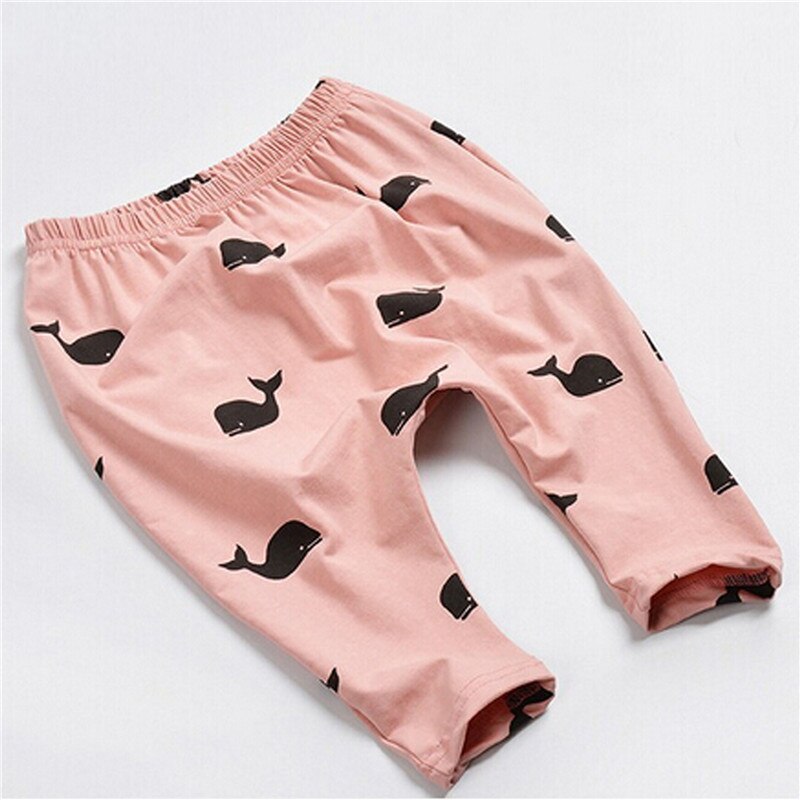 Karikatur Druck Baby Hosen Baumwolle Baby Gamaschen Frühling Herbst Kleinkind Junge Hosen Neugeborenen Kleidung: Rosa / 12m