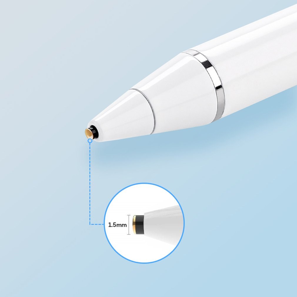 Capacitive Stylus Pen - 1.6mm Fine Tip - 8-10 Hour Battery - for Tablets & Phones