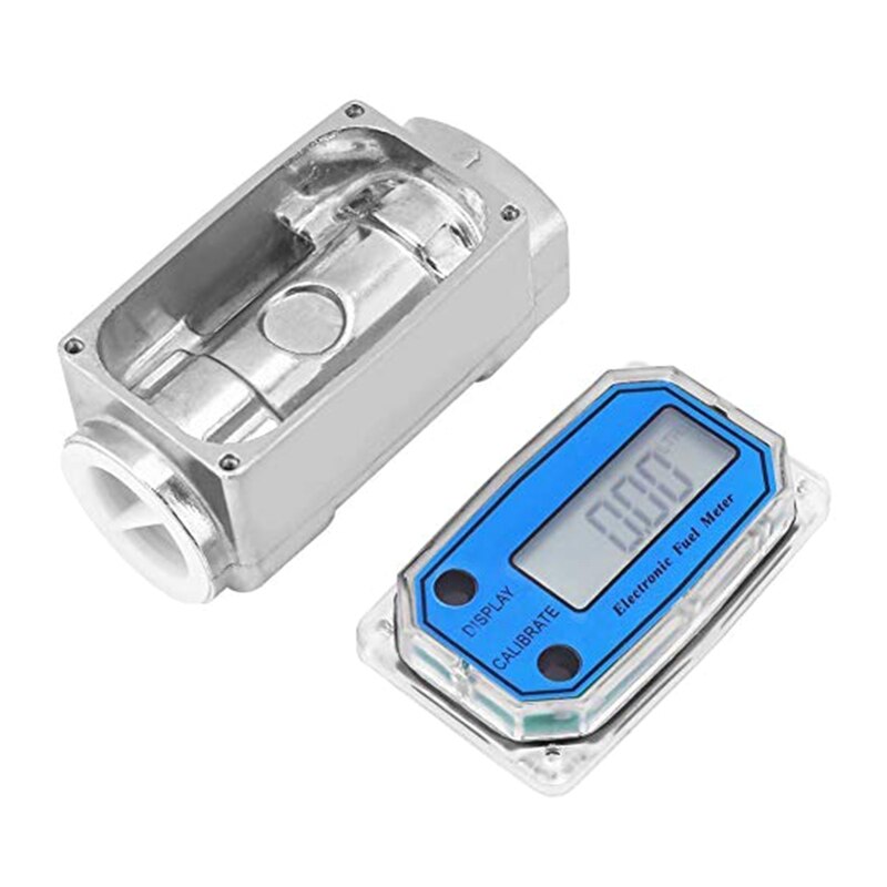 1″ Digital Turbine Flow Meter Gas Oil Fuel Flowmeter Pump Flow Meter Die sel Fuel Die sel Kerosene Line Pipe Counter