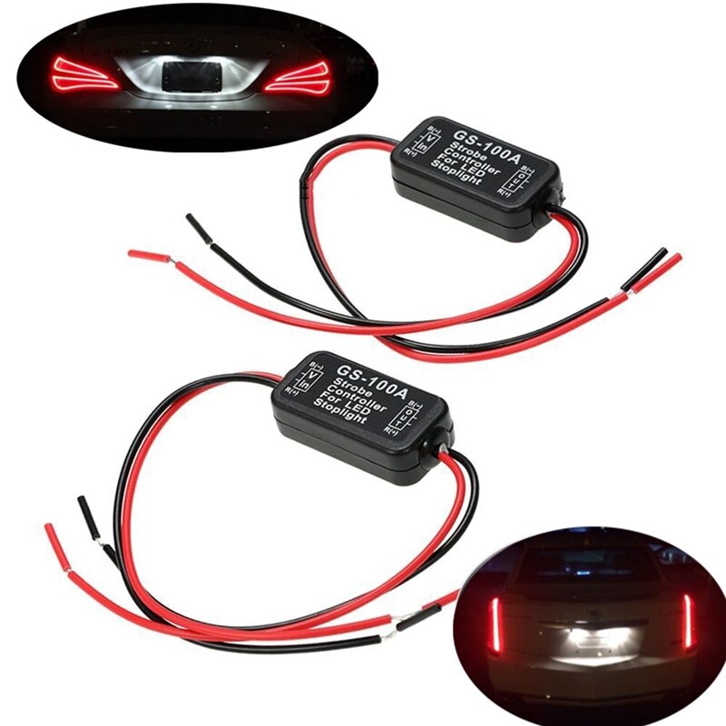 Universal Flash Strobe Controller GS-100A Flasher Module Voor Voertuigen Auto Led Brake Stop Licht Lamp Signal Light