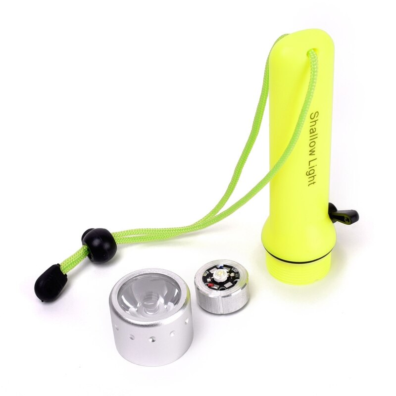Linterna LED para buceo, resistente al agua, antorcha subacuática