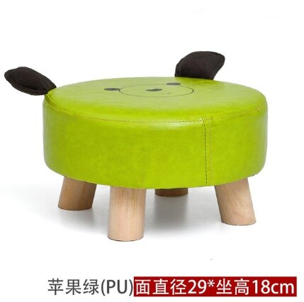 home sofa Cute stool cloth art living room tea table mound wooden small foot stools kids stool bench: 1