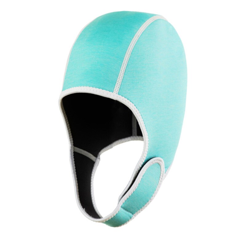 Bonnet de plongée en néoprène, en tissu , résistant au froid, couvre la tête, pour l'hiver: sky blue