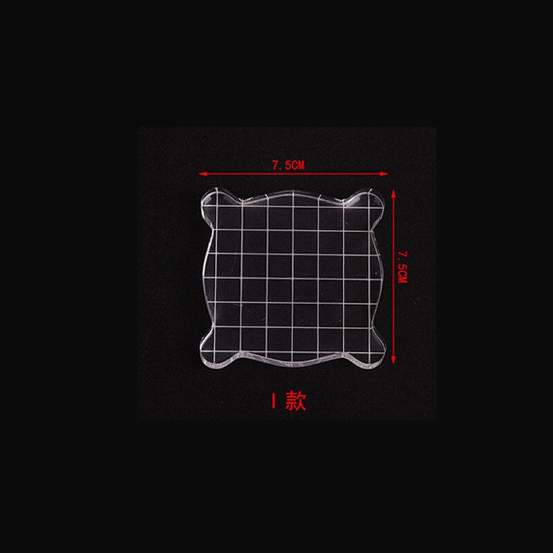 High Transparency Acrylic Block for DIY Transparent Seal Stamp Block handle for DIY Scrapbooking Clear Photo Album Decorative: I