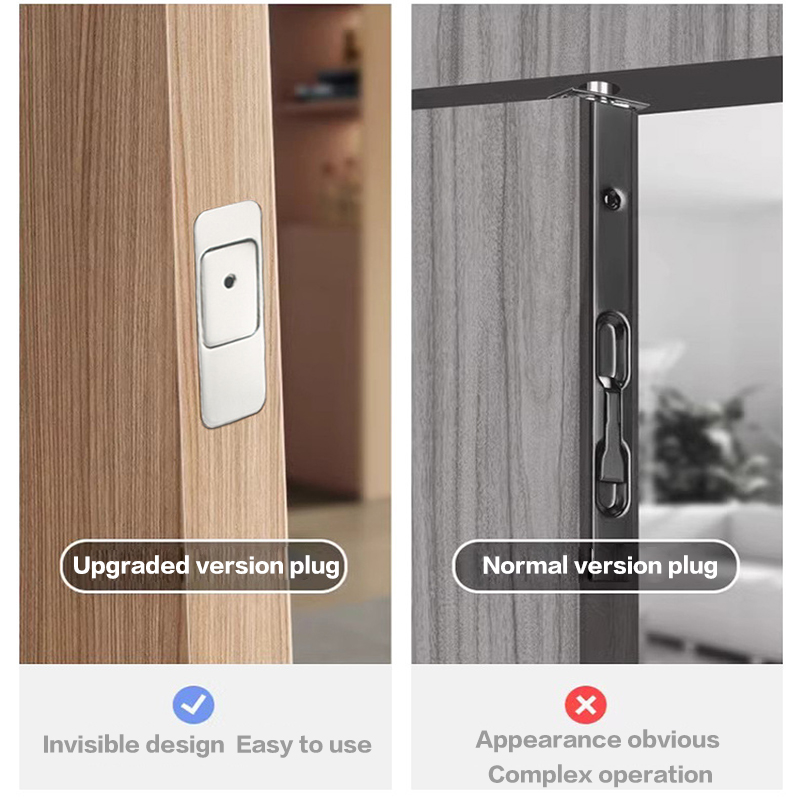 Advanced Invisible Magnetic Latch Door Closer Hidden Automatic Magnetic Door Bolt Hardware for Wooden Door Folding Door