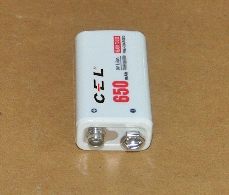 9V polymer lithium battery, 650mah wireless microphone, lithium battery, remote control toy battery 172648 Rechargeable